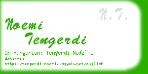 noemi tengerdi business card